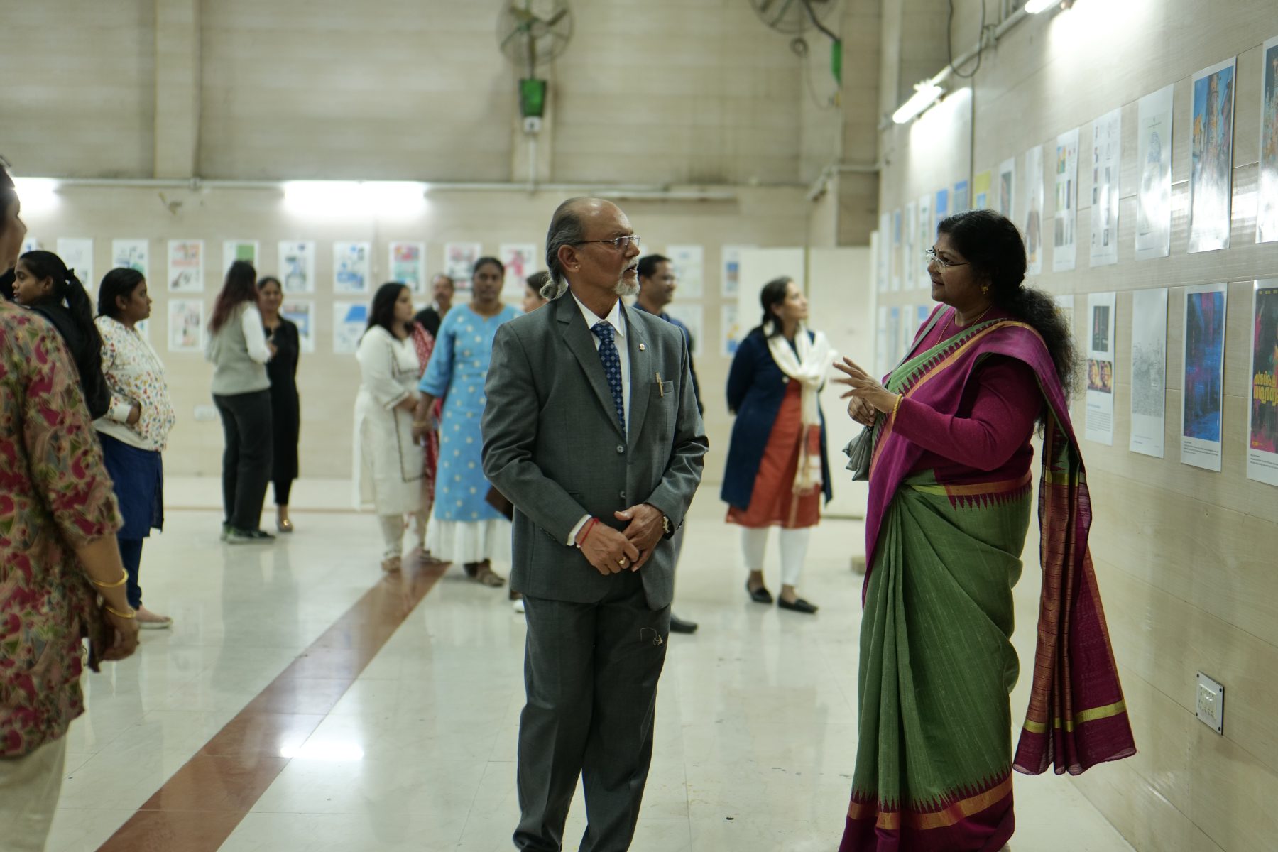 Micro-exhibition at the Government College of Art and Design, Nagpur