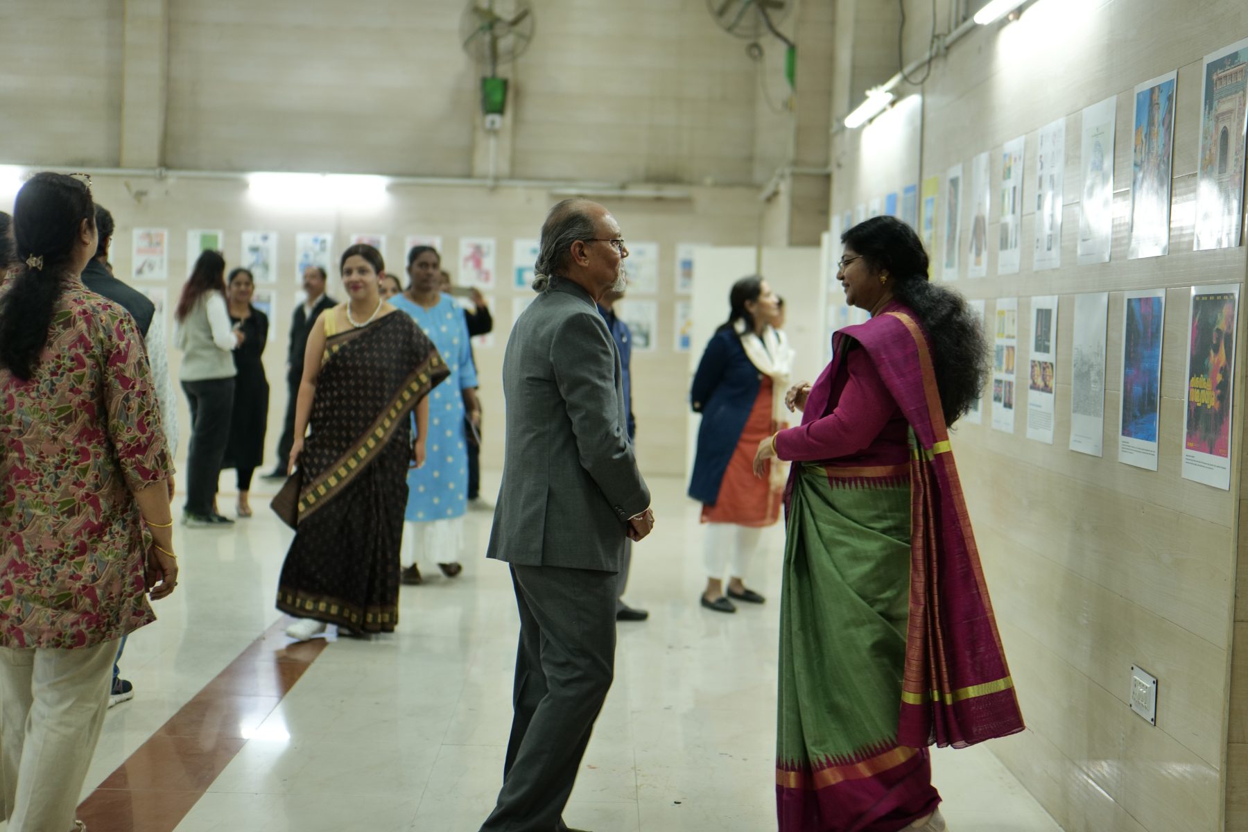 Micro-exhibition at the Government College of Art and Design, Nagpur
