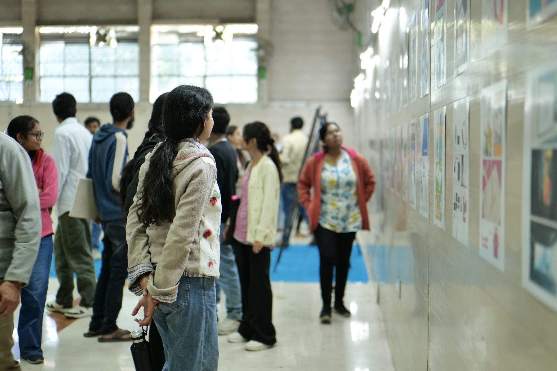 Micro-exhibition at the Government College of Art and Design, Nagpur