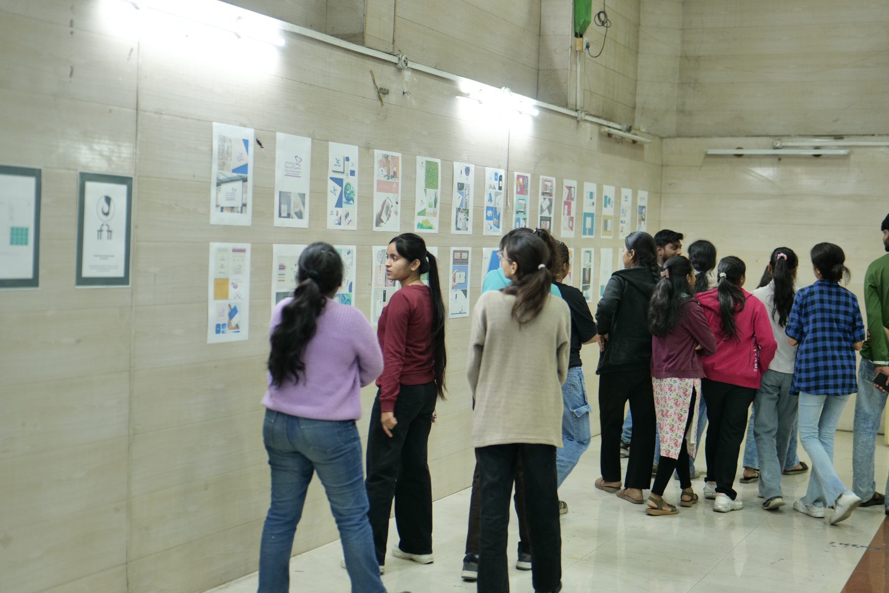 Micro-exhibition at the Government College of Art and Design, Nagpur